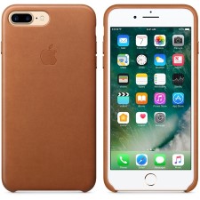  IPHONE 7 + LEATHER CASE -SADDLE BROWN 